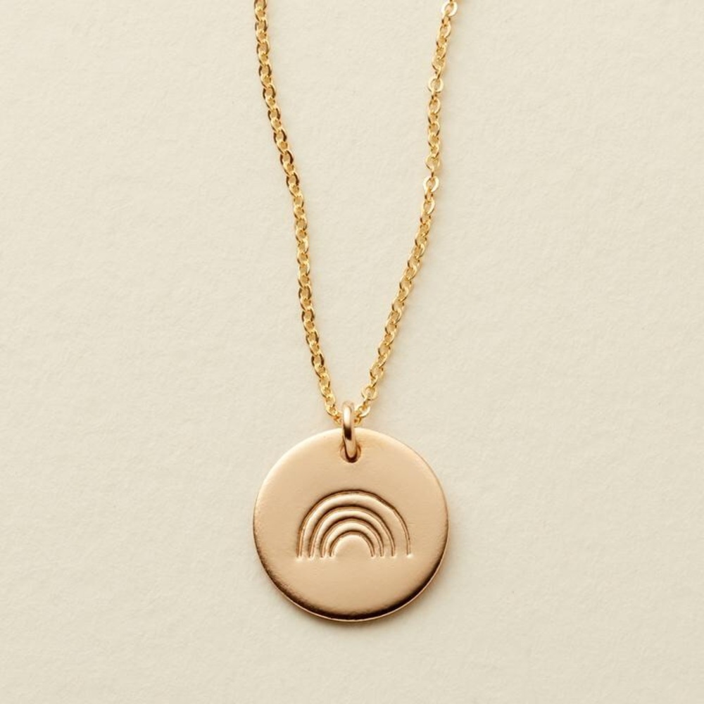 âSomewhere Over the Rainbowâ Minimal CharmNecklace - Picture 3 of 10